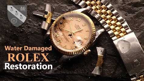 bubbled water on rolex face|rolex watch water damage.